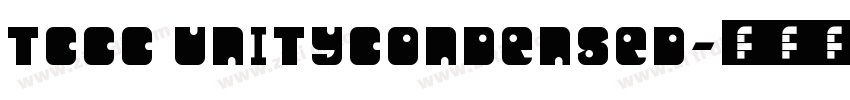TCCC UnityCondensed字体转换